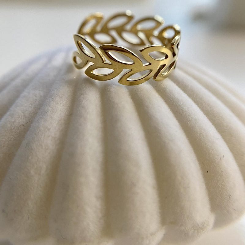 Pierścionek listki P65