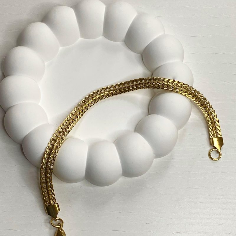 Bransoletka pleciona żmijka B8