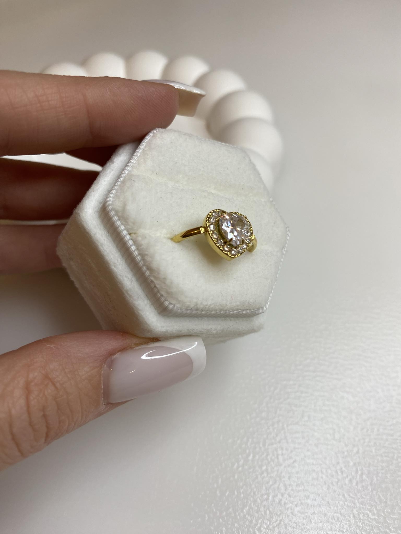 Pierścionek serce P21