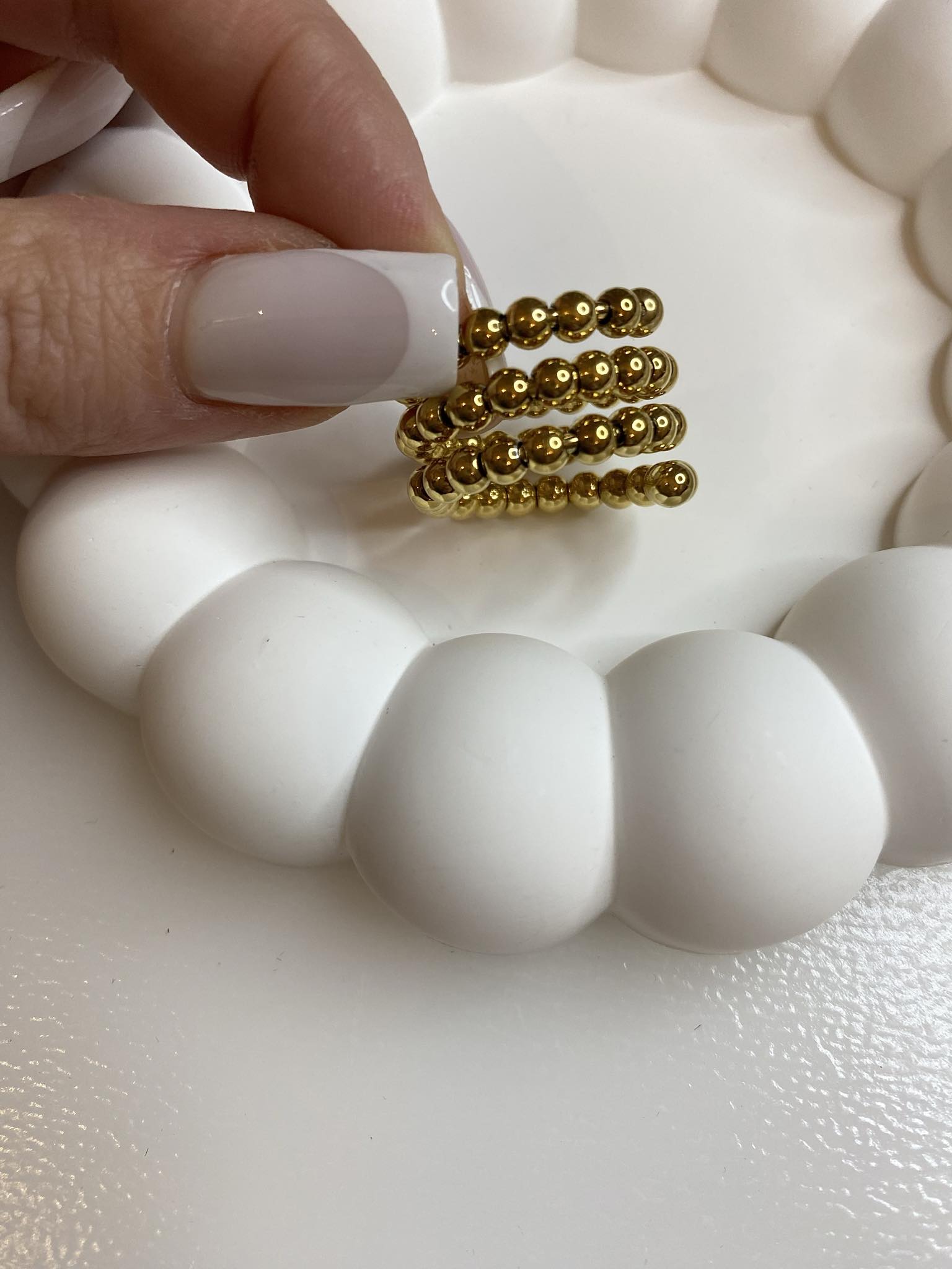 Pierścionek z kuleczkami P14