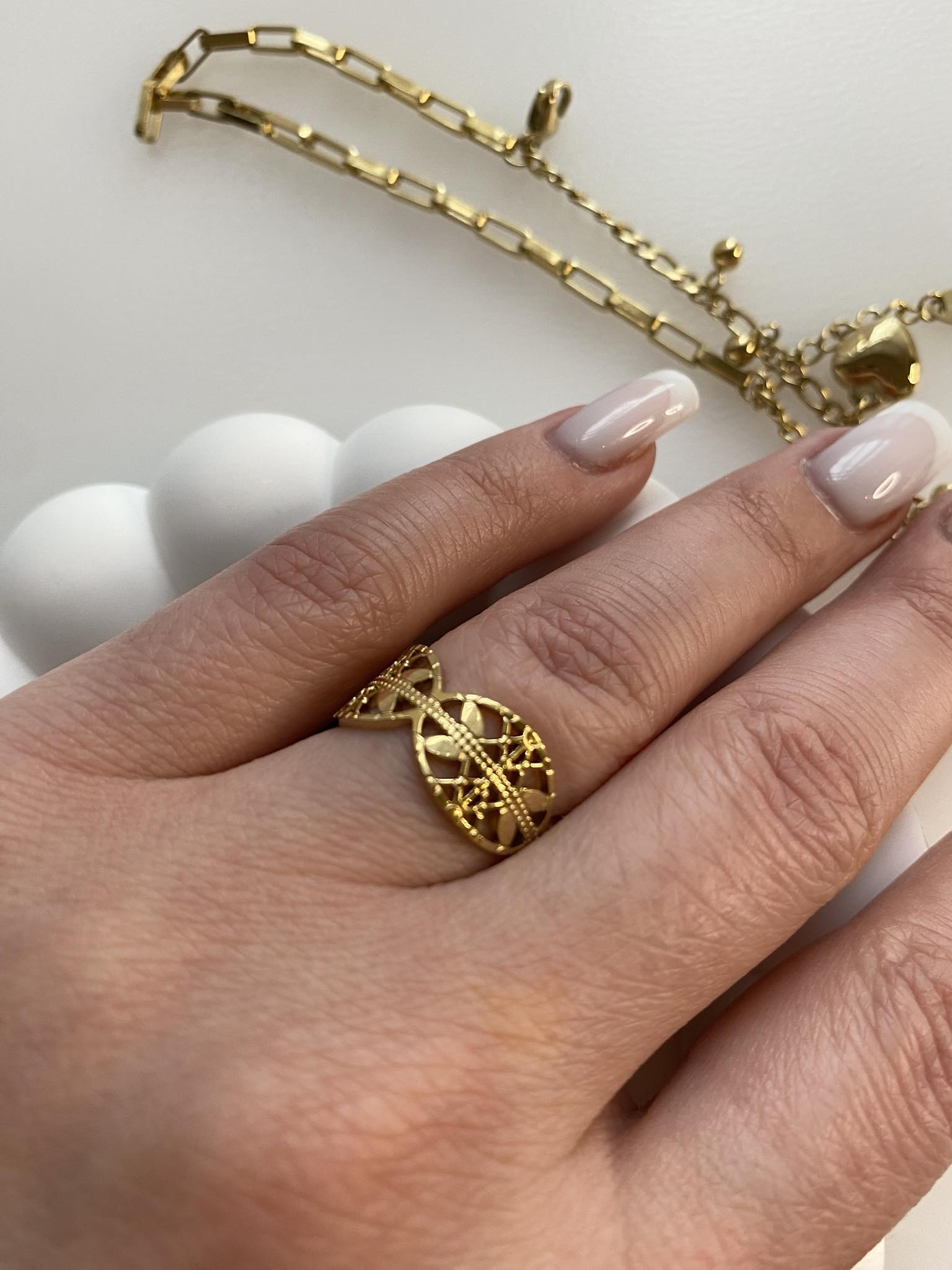 Pierścionek ażur P9