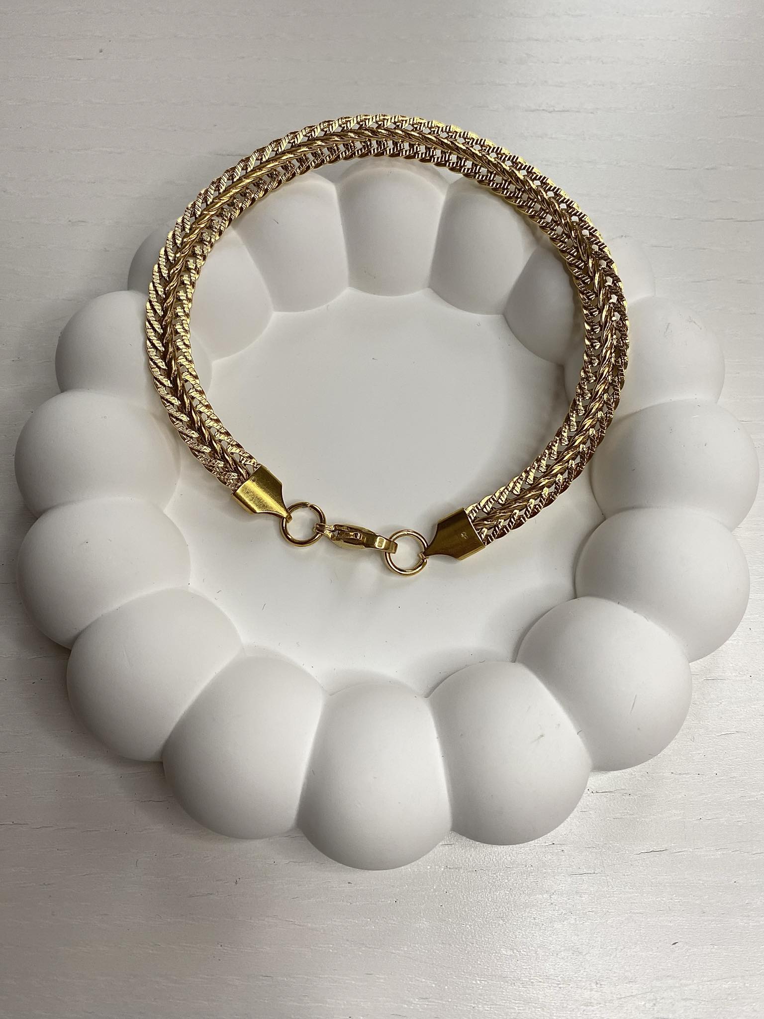 Bransoletka pleciona żmijka B8